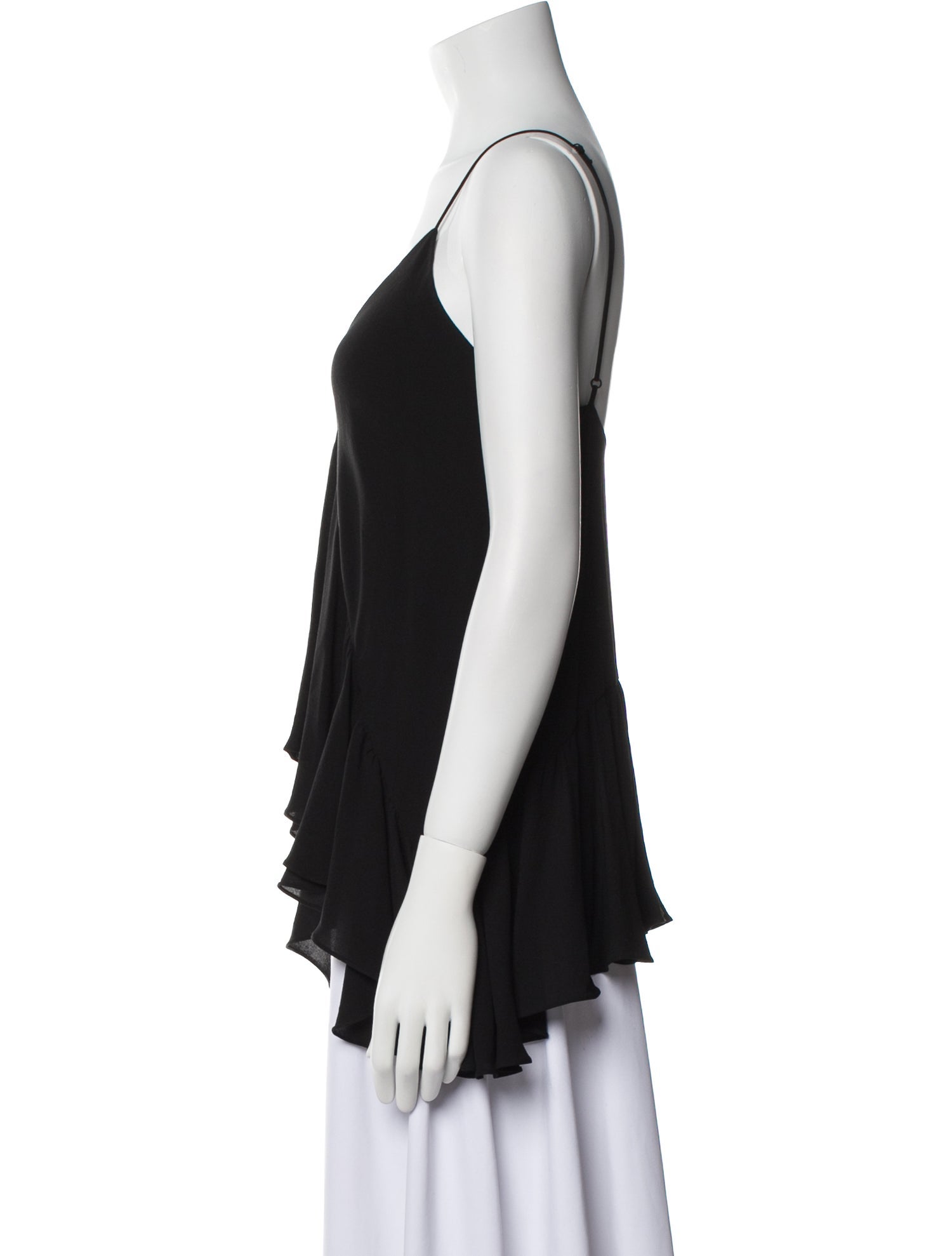 Michael Kors Collection Silk V-Neck Top