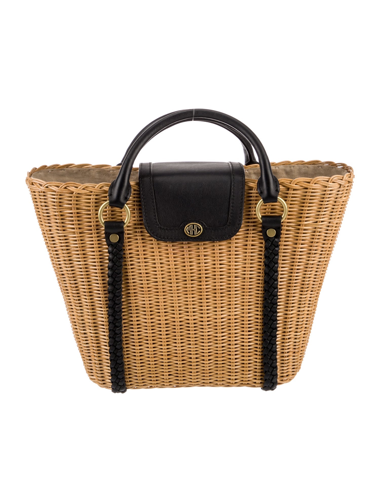 Michael Kors Collection Rattan Top Handle Bag