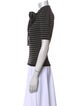 Michael Kors Collection Striped Mock Neck Polo