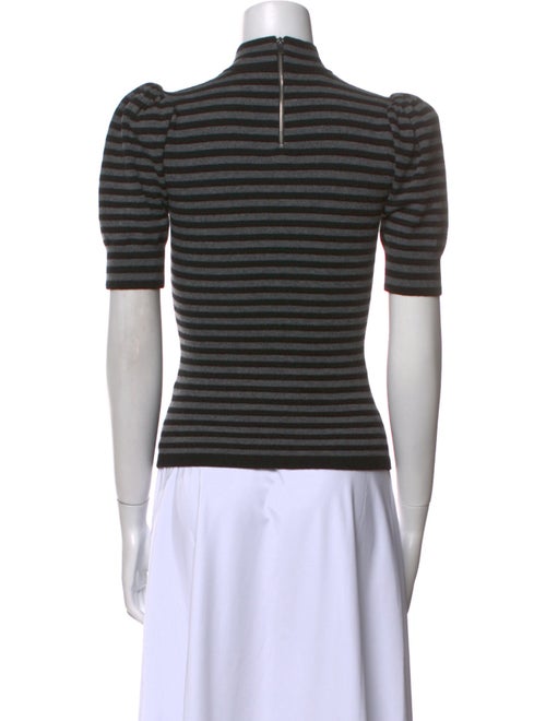 Michael Kors Collection Striped Mock Neck Polo
