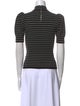 Michael Kors Collection Striped Mock Neck Polo