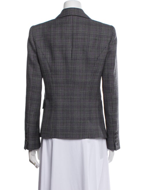 Michael Kors Collection Wool Plaid Print Blazer