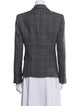 Michael Kors Collection Wool Plaid Print Blazer