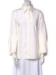Michael Kors Collection Long Sleeve Button-Up Top