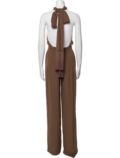 Michael Kors Collection Silk Halterneck Jumpsuit