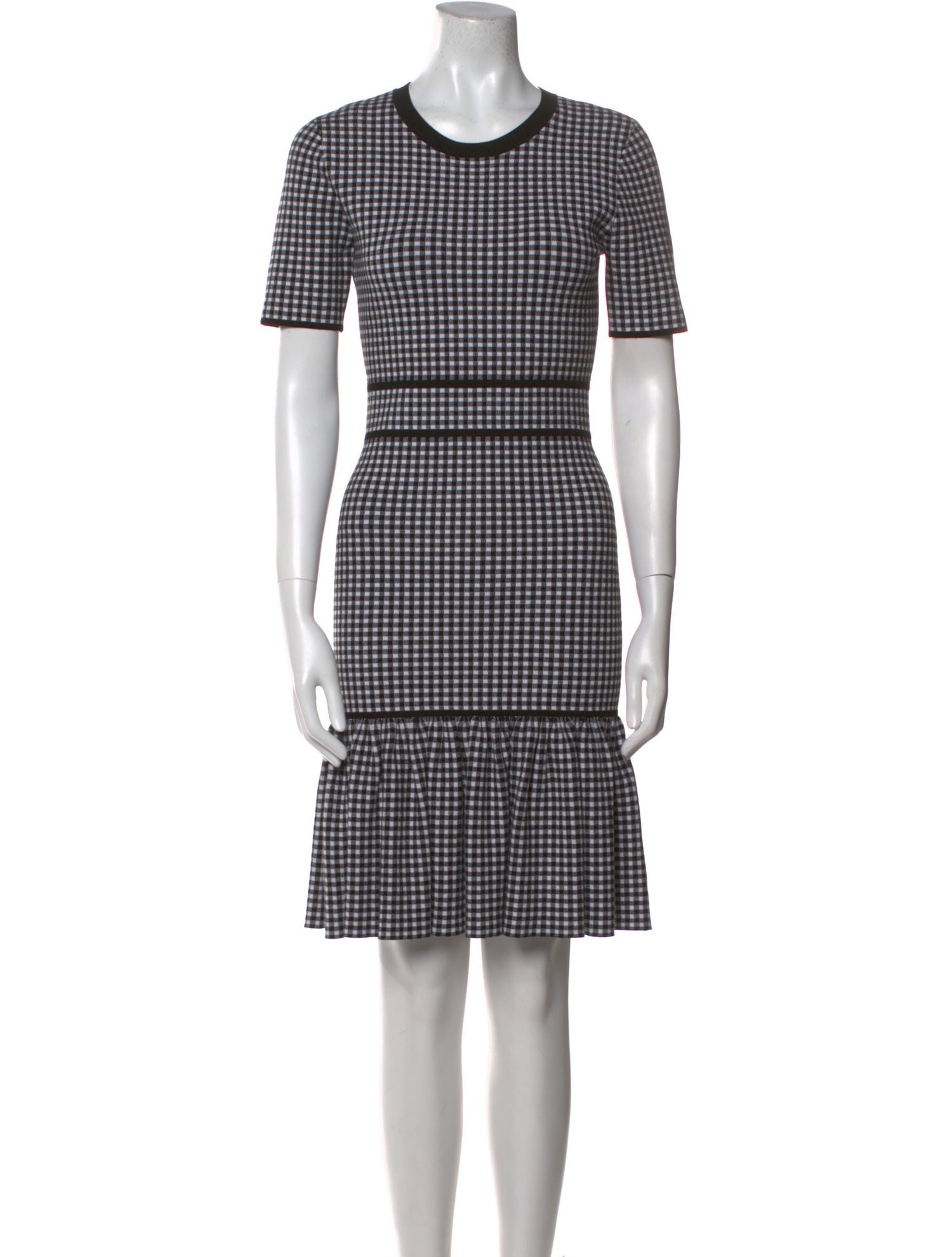 Michael Kors Collection Plaid Print Knee-Length Dress