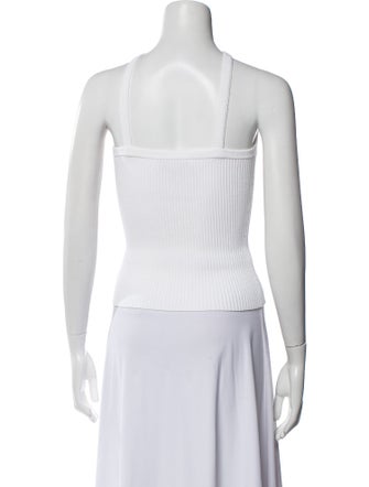 Michael Kors Collection Halterneck Sleeveless Crop Top