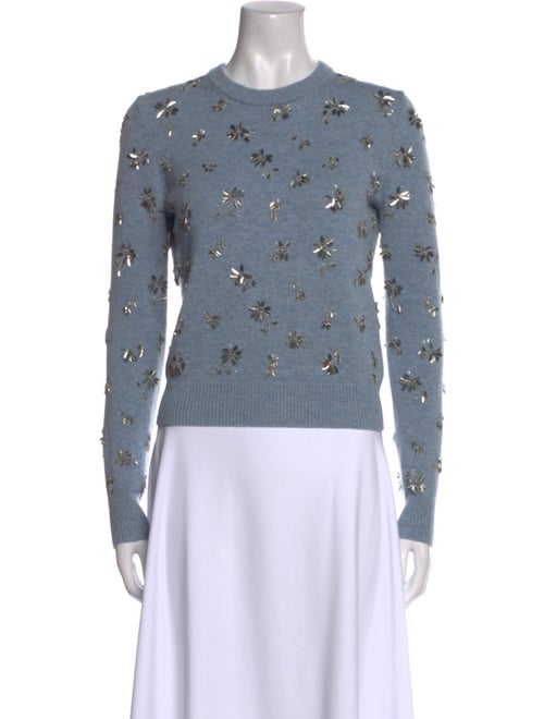 Michael Kors Collection Cashmere Printed Sweatshirt