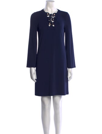 Michael Kors Collection Crew Neck Mini Dress