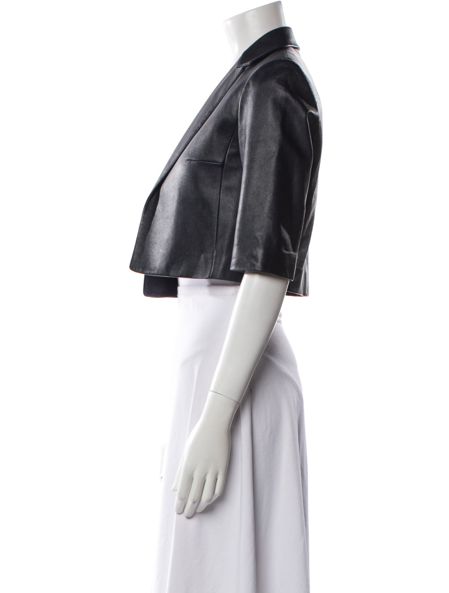 Michael Kors Collection Lamb Leather Blazer