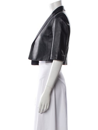 Michael Kors Collection Lamb Leather Blazer