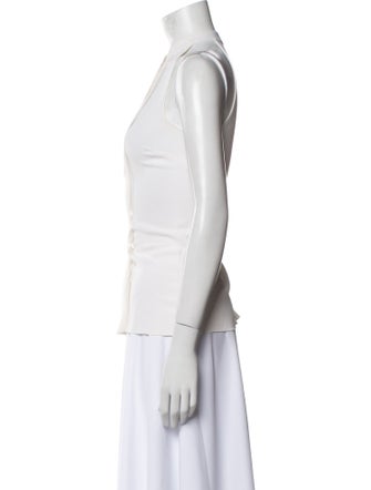 Michael Kors Collection Silk Crew Neck Top