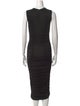 Michael Kors Collection Crew Neck Long Dress