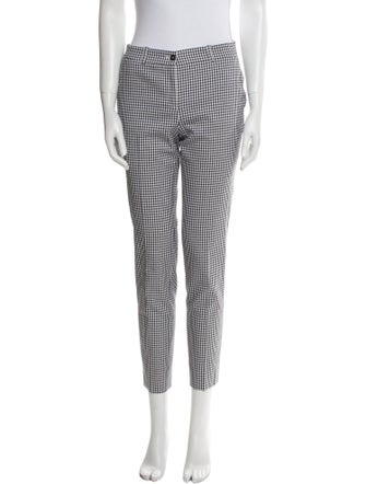 Michael Kors Collection Plaid Print Skinny Leg Pants
