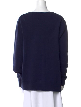 Michael Kors Collection Graphic Print V-Neck Sweater