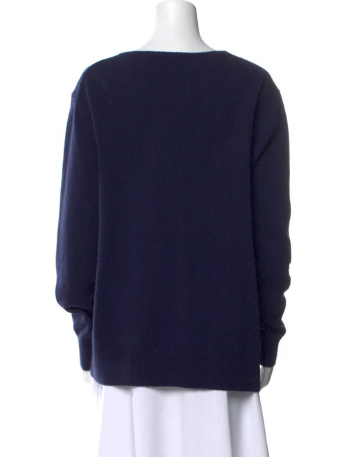 Michael Kors Collection Graphic Print V-Neck Sweater