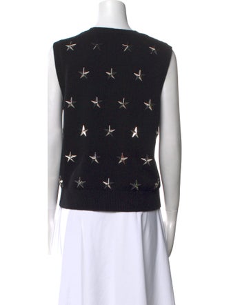 Michael Kors Collection Cashmere Printed Sweater