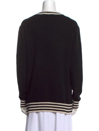 Michael Kors Collection Striped Scoop Neck Sweater