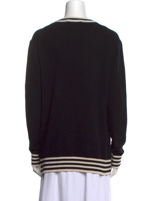 Michael Kors Collection Striped Scoop Neck Sweater