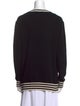 Michael Kors Collection Striped Scoop Neck Sweater