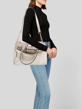 Michael Kors Collection Leather Top Handle Bag