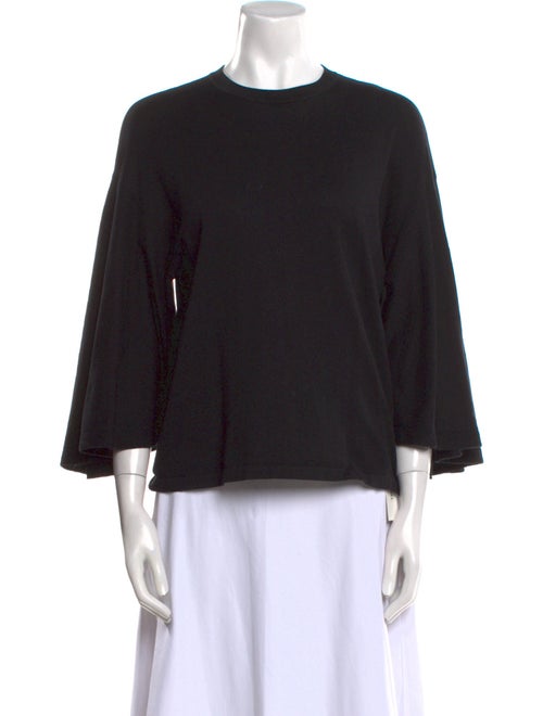 Michael Kors Collection Crew Neck Three-Quarter Sleeve Top