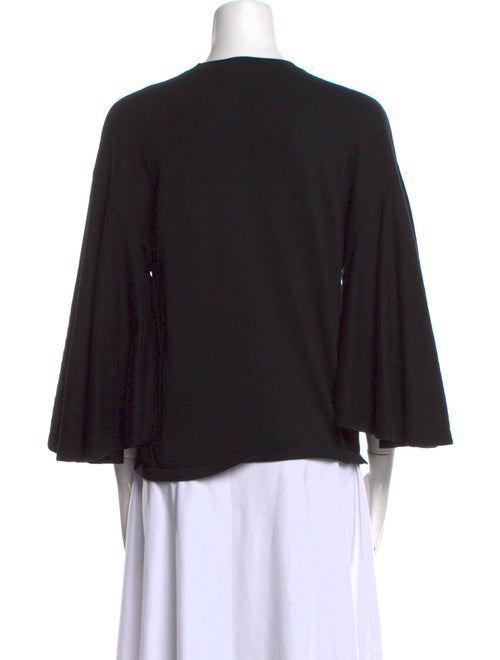 Michael Kors Collection Crew Neck Three-Quarter Sleeve Top