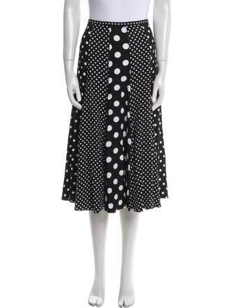 Michael Kors Collection Polka Dot Print Knee-Length Skirt