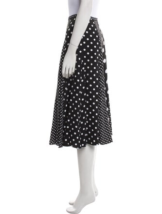 Michael Kors Collection Polka Dot Print Knee-Length Skirt