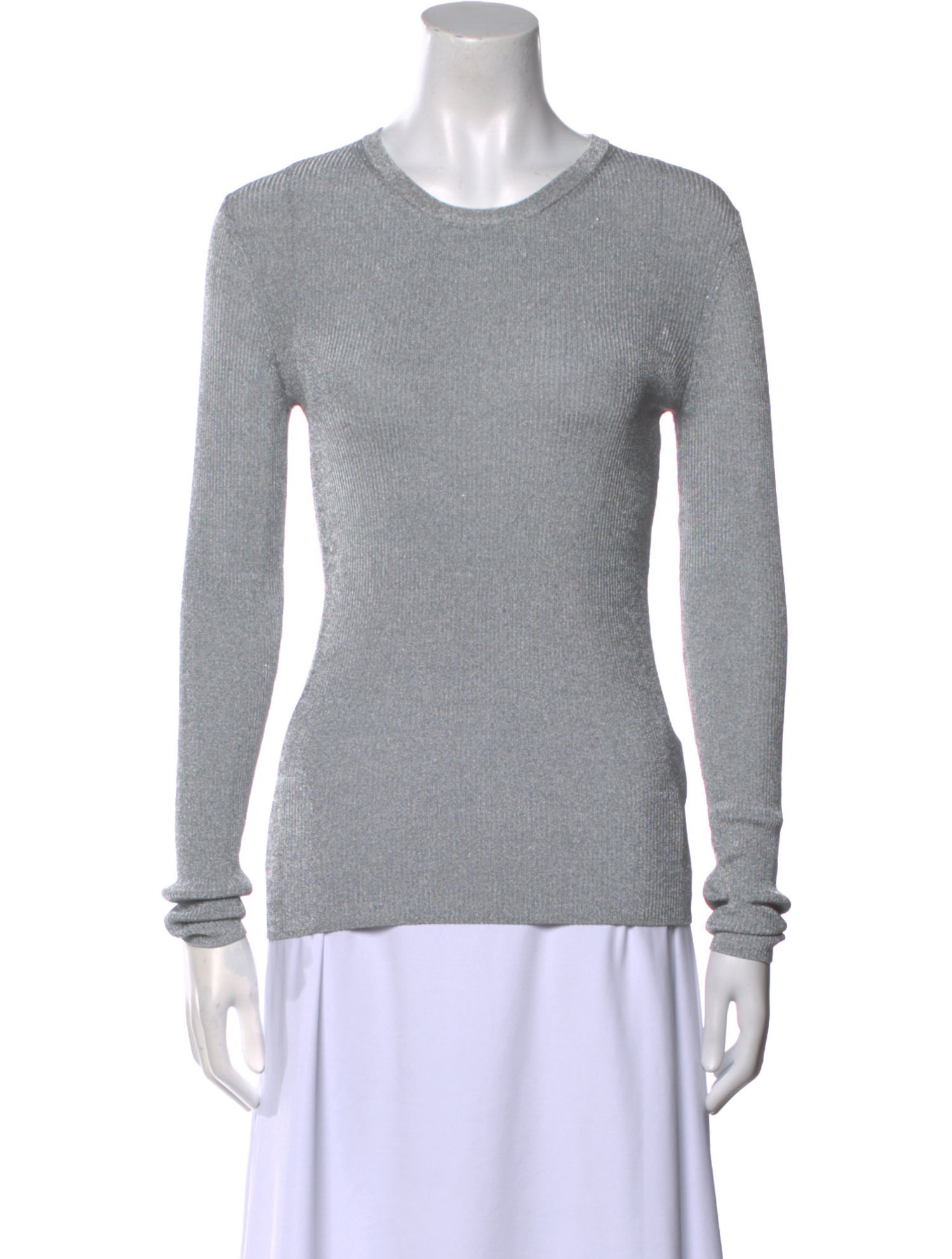 Michael Kors Collection Crew Neck Long Sleeve T-Shirt