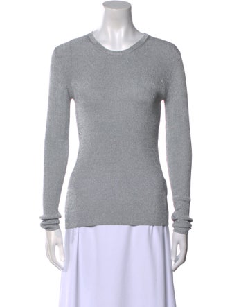 Michael Kors Collection Crew Neck Long Sleeve T-Shirt