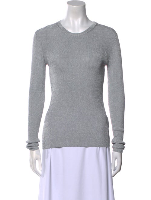 Michael Kors Collection Crew Neck Long Sleeve T-Shirt