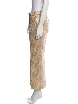 Michael Kors Collection Printed Straight Leg Pants