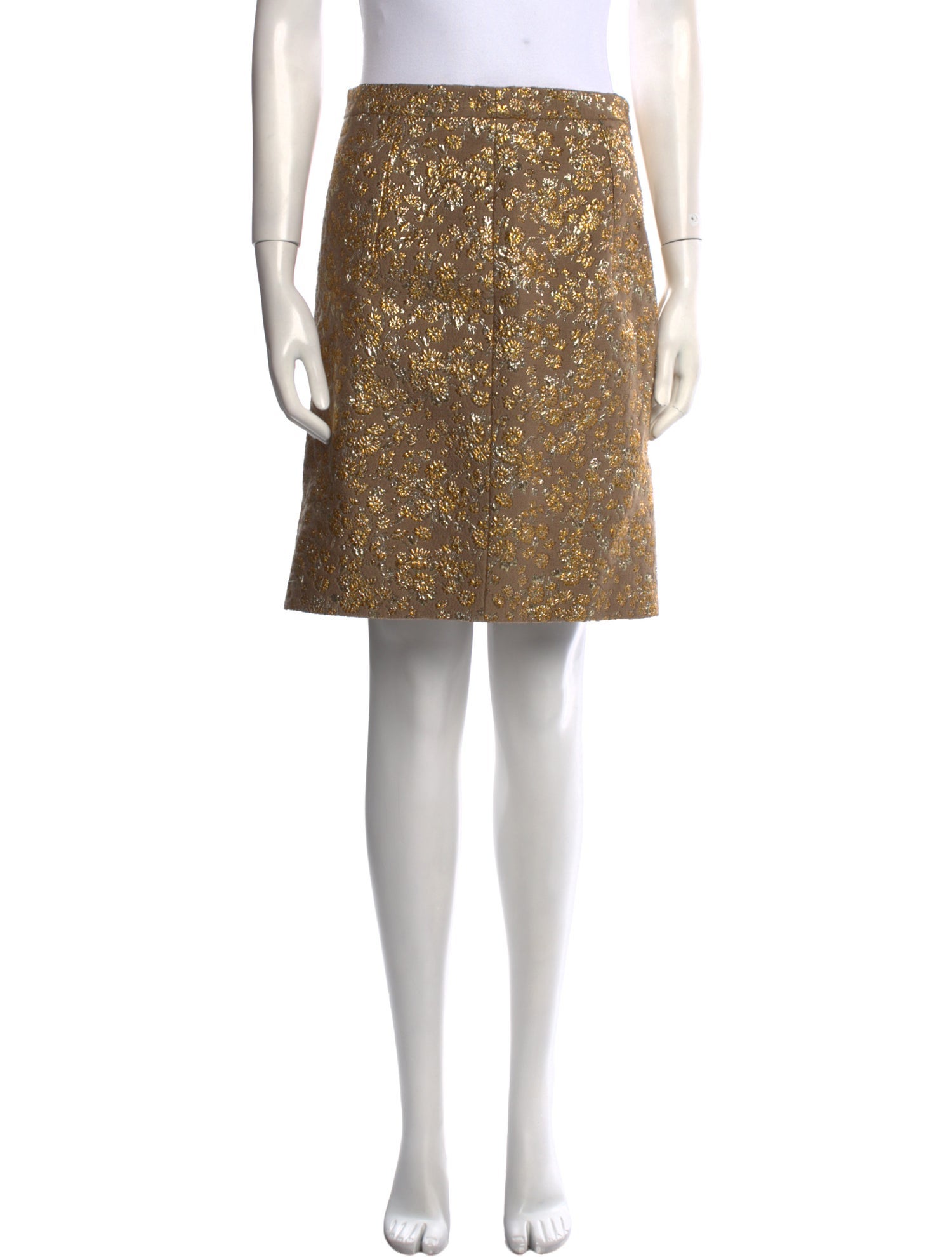 Michael Kors Collection Wool Knee-Length Skirt