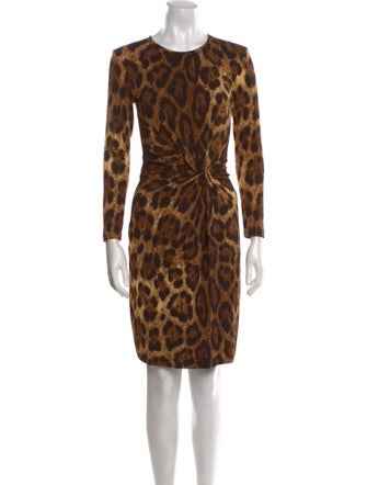 Michael Kors Animal Print Knee-Length Dress