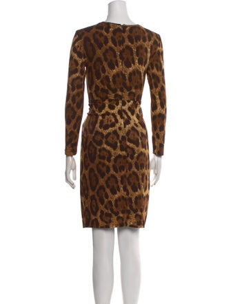 Michael Kors Animal Print Knee-Length Dress