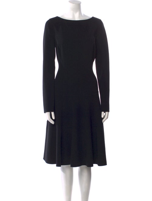 Michael Kors Collection Virgin Wool Midi Length Dress