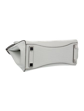 Michael Kors Collection Embossed Leather Top Handle Bag