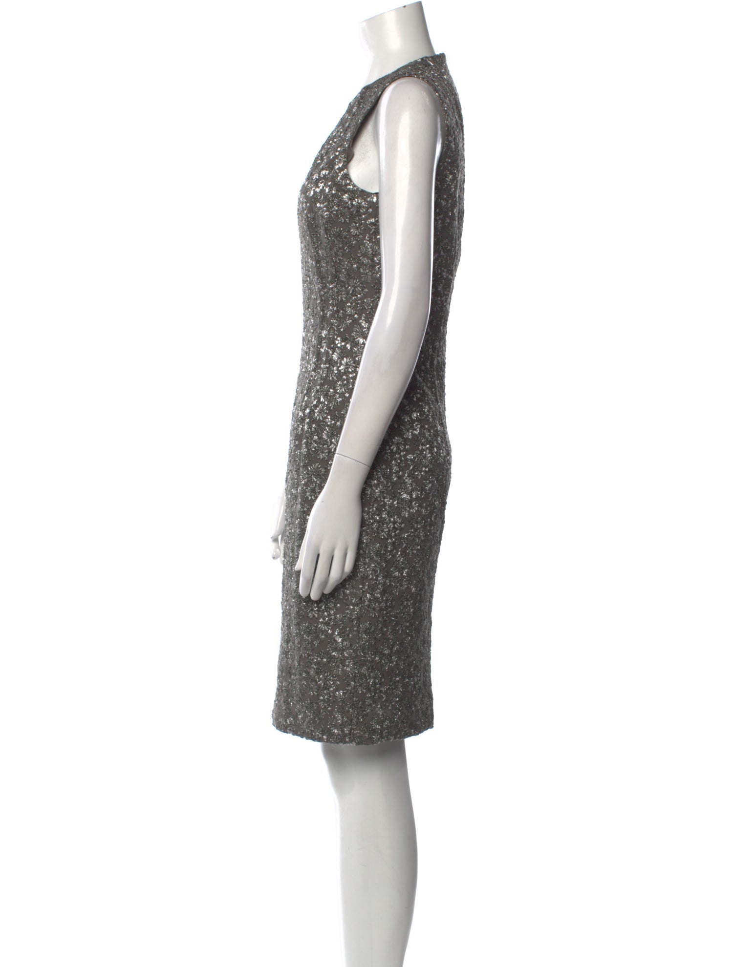 Michael Kors Collection Crew Neck Knee-Length Dress