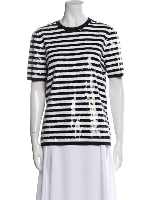 Michael Kors Collection Merino Wool Striped T-Shirt