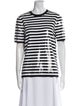 Michael Kors Collection Merino Wool Striped T-Shirt