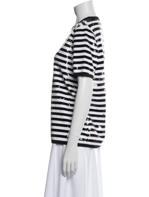 Michael Kors Collection Merino Wool Striped T-Shirt