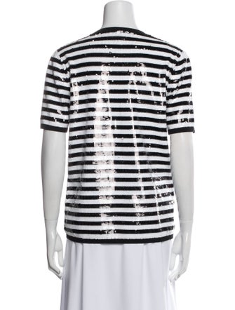 Michael Kors Collection Merino Wool Striped T-Shirt
