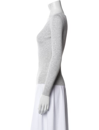 Michael Kors Collection Scoop Neck Long Sleeve Top