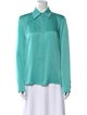 Michael Kors Collection Long Sleeve Button-Up Top