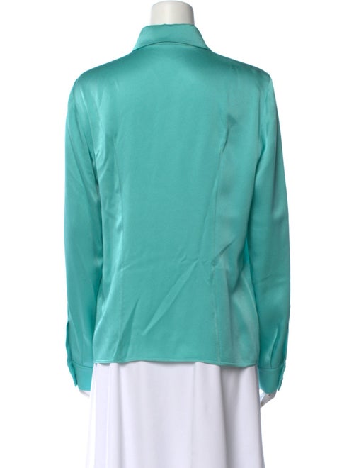 Michael Kors Collection Long Sleeve Button-Up Top