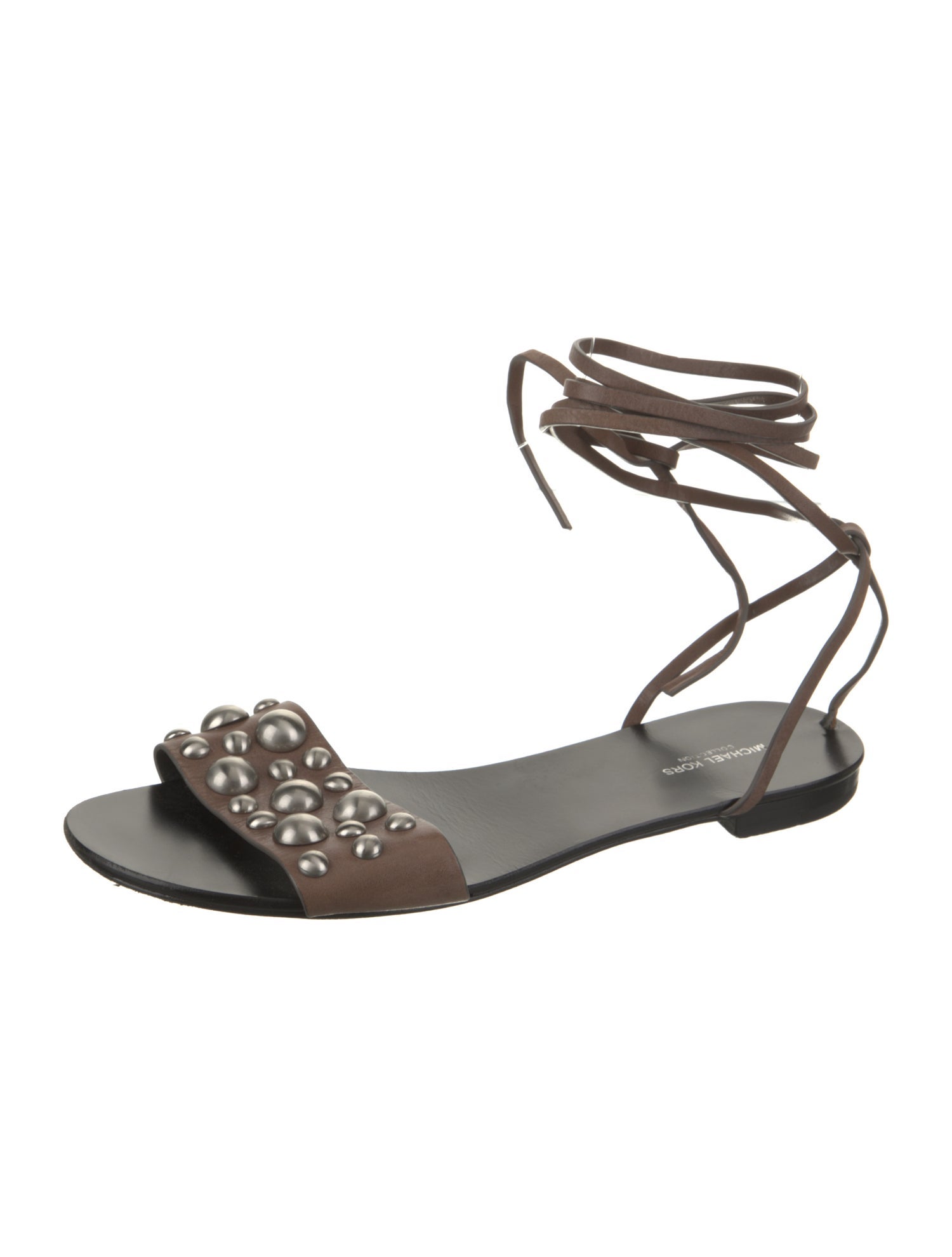 Michael Kors Collection Leather Gladiator Sandals