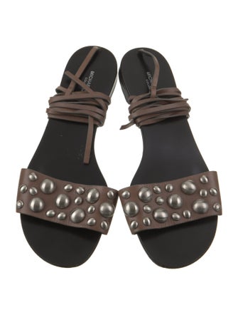 Michael Kors Collection Leather Gladiator Sandals