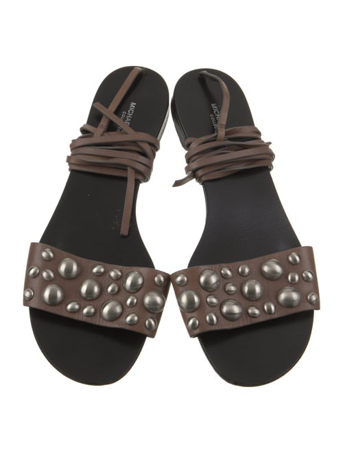 Michael Kors Collection Leather Gladiator Sandals