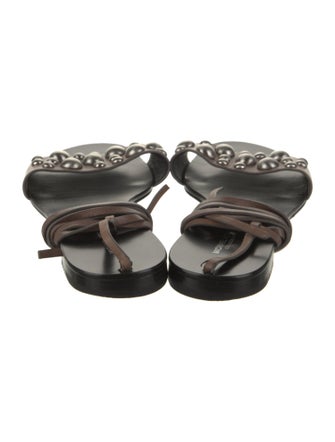 Michael Kors Collection Leather Gladiator Sandals